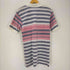 アイゾッドラコステ IZOD LACOSTE S/S ロゴ刺繍鹿の子 ボーダーポロシャツ メンズ JPN:L