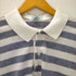 アイゾッドラコステ IZOD LACOSTE S/S ロゴ刺繍鹿の子 ボーダーポロシャツ メンズ JPN:L