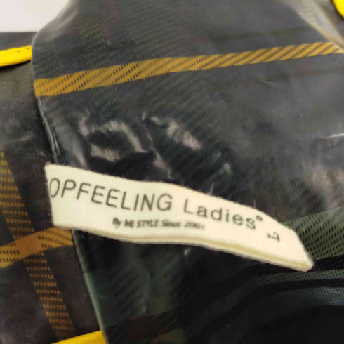 TOPFEELING LADIES ビニールジャケット ブラックウォッチ レディース