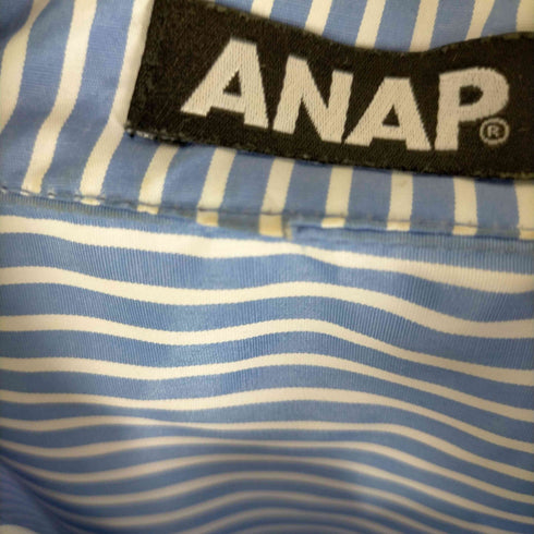 アナップ ANAP ストライプオーバーシャツ レディース FREE