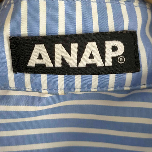 アナップ ANAP ストライプオーバーシャツ レディース FREE