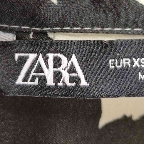 ザラ ZARA 総柄モノトーンブラウス レディース JPN:XS