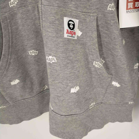 エーエイプバイアベイシングエイプ AAPE BY A BATHING APE 総柄プリント ジップアップパーカー メンズ JPN:XL