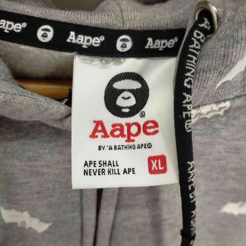 エーエイプバイアベイシングエイプ AAPE BY A BATHING APE 総柄プリント ジップアップパーカー メンズ JPN:XL