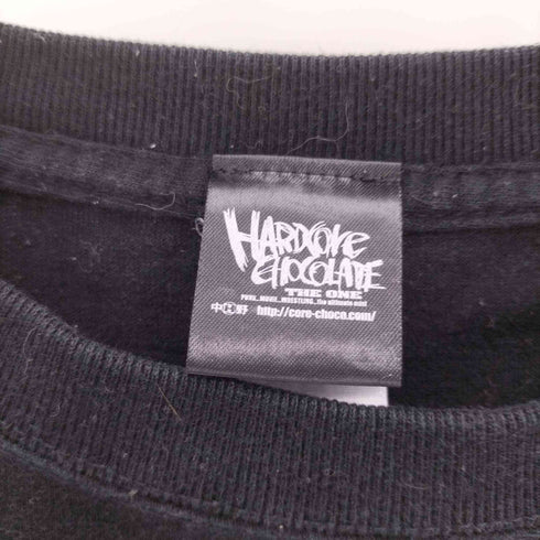 ハードコアチョコレート HARDCORE CHOCOLATE TENGA feat. HARDCC 愛と自由ブラック Tシャツ メンズ JPN:L