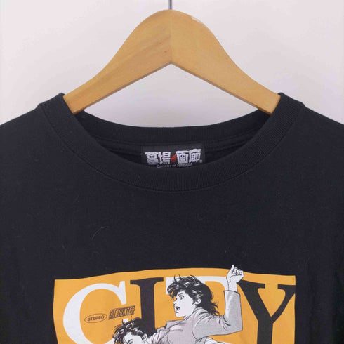 ハカバノガロウ 墓場の画廊 キャラクター プリント レコード ジャケット Tシャツ2 メンズ JPN:XL
