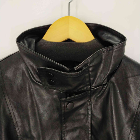 HEENIE HEENIE PU Leather High Neck Oversize Jacket メンズ