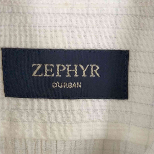 ゼファーダーバン ZEPHYR DURBAN チェック柄半袖シャツ メンズ JPN:L