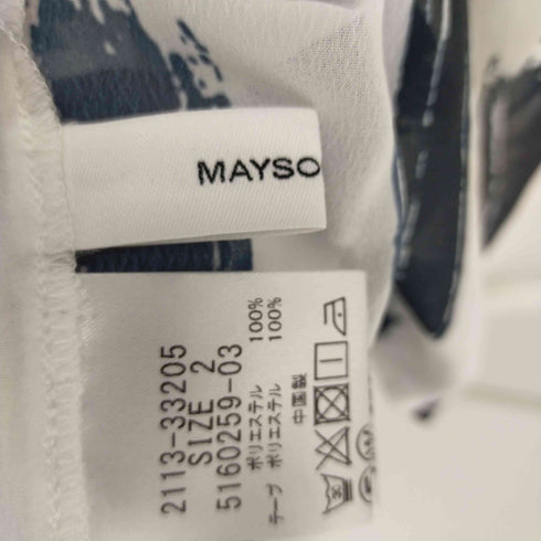 メイソングレイ MAYSON GREY ペイント柄ジップブラウス レディース 2