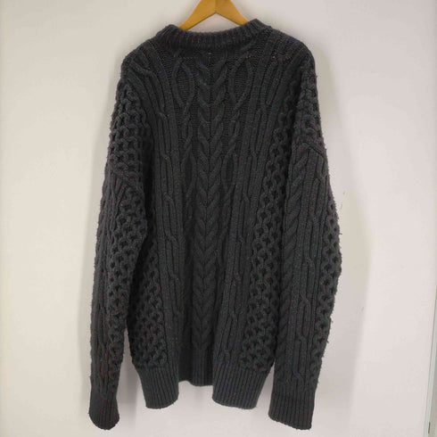 ジョンローレンスサリバン JOHN LAWRENCE SULLIVAN 22AW ZIPPED FISHERMAN KNIT SWEATER メンズ JPN:M