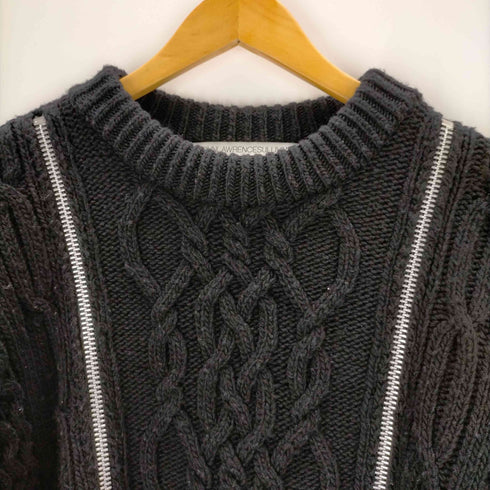ジョンローレンスサリバン JOHN LAWRENCE SULLIVAN 22AW ZIPPED FISHERMAN KNIT SWEATER メンズ JPN:M