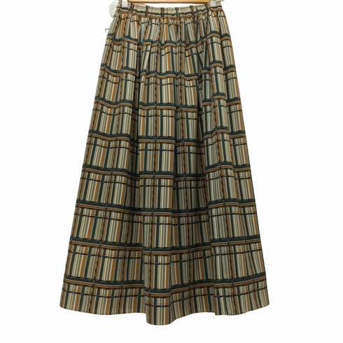 ユナイテッドアローズグリーンレーベルリラクシング UNITED ARROWS green label relaxing KFC キカ チェック プリント スカート レディース