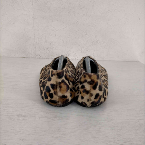 ザラ ZARA ハラコ パンプス Flats Leopard V Cut Calf Pony Hair Ballerinas Retro レディース EUR:39