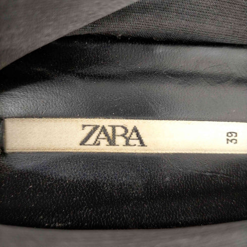 ザラ ZARA ハラコ パンプス Flats Leopard V Cut Calf Pony Hair Ballerinas Retro レディース EUR:39