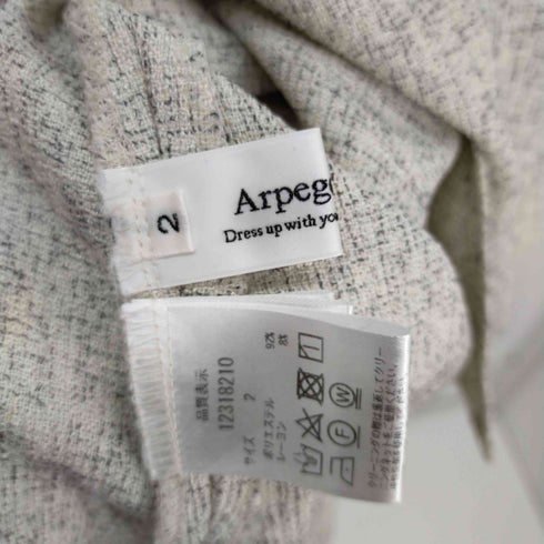 アルページュストーリー Arpege story ツイードベスト サイドスリット レディース 2