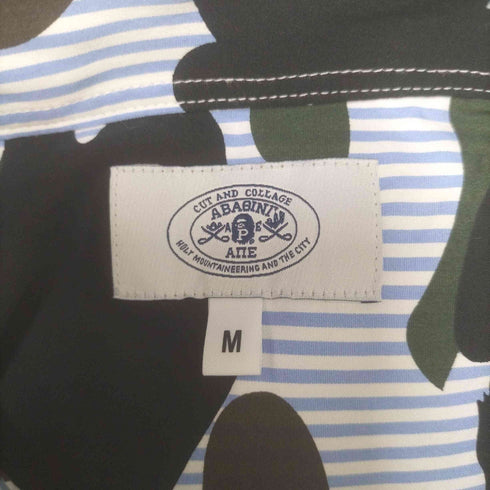アベイシングエイプ A BATHING APE 1ST CAMO STRIPE BD S/S SHIRT カモ ストライプ B.D シャツ メンズ JPN:M