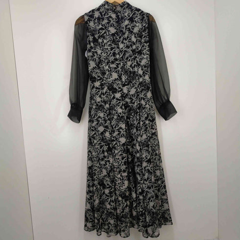 ラグナムーン Lagunamoon 花柄シアースリーブワンピース レディース JPN:M