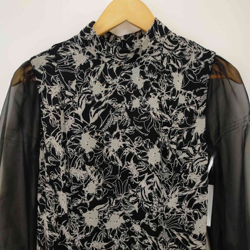 ラグナムーン Lagunamoon 花柄シアースリーブワンピース レディース JPN:M