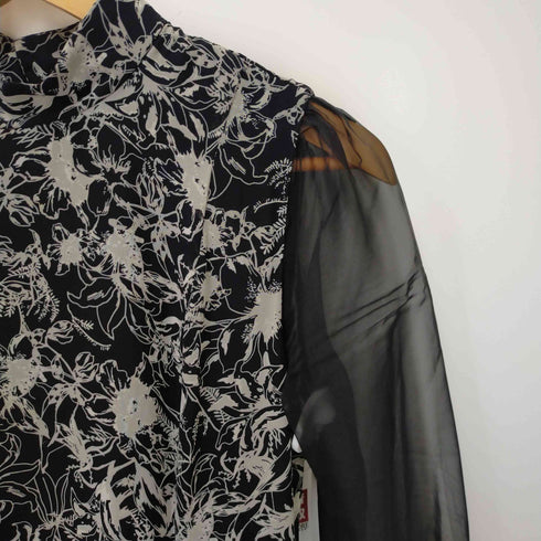 ラグナムーン Lagunamoon 花柄シアースリーブワンピース レディース JPN:M