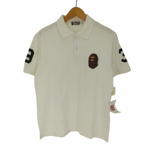 アベイシングエイプ A BATHING APE エイプヘッド 刺繍 No93 S/S ポロシャツ メンズ JPN:M