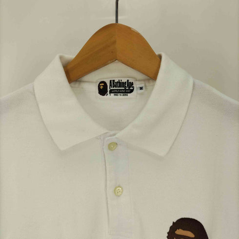 アベイシングエイプ A BATHING APE エイプヘッド 刺繍 No93 S/S ポロシャツ メンズ JPN:M