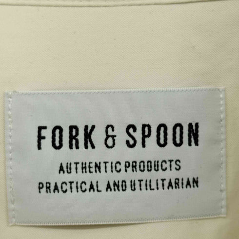 フォークアンドスプーン FORK&SPOON 21SS バンドカラーオーバーシャツワンピース レディース ONE SIZE