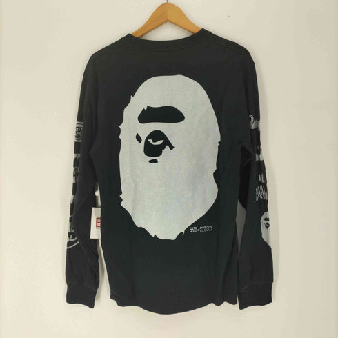 アベイシングエイプ A BATHING APE ILL COLLABORATION ALL LOGO L/S TEE メンズ JPN:M