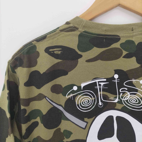 アベイシングエイプ A BATHING APE 30TH ANNIVERSARY GREEN CAMO TEE メンズ JPN:M