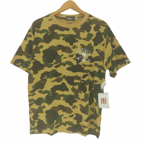 アベイシングエイプ A BATHING APE 30TH ANNIVERSARY YELLOW CAMO TEE メンズ JPN:M