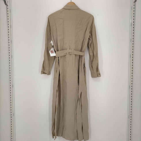 ザラ ZARA Long Sleeve Side-slit Dress サイドスリット シャツワンピース レディース import:S