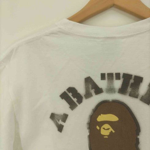 アベイシングエイプ A BATHING APE ステンシル プリント Tシャツ メンズ JPN:M