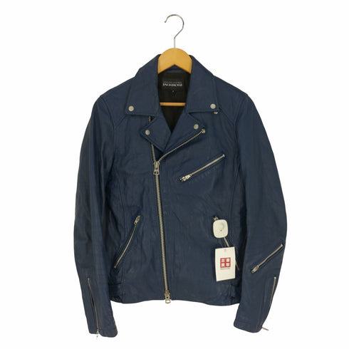 ジャックローズ JACKROSE ラムレザー ダブルライダースジャケット メンズ JPN:3