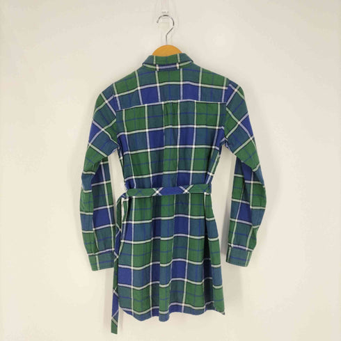 ブルーレーベルクレストブリッジ BLUE LABEL CRESTBRIDGE ウエストベルト チェックシャツ レディース 38