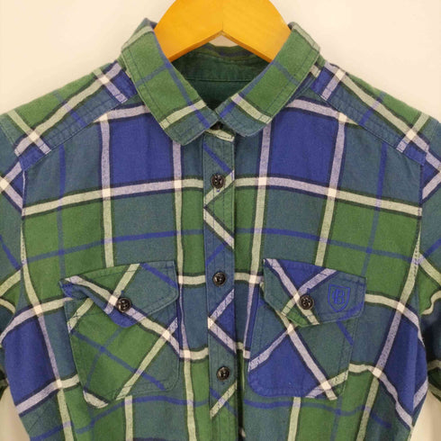 ブルーレーベルクレストブリッジ BLUE LABEL CRESTBRIDGE ウエストベルト チェックシャツ レディース 38