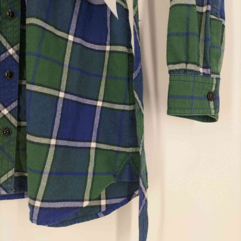 ブルーレーベルクレストブリッジ BLUE LABEL CRESTBRIDGE ウエストベルト チェックシャツ レディース 38