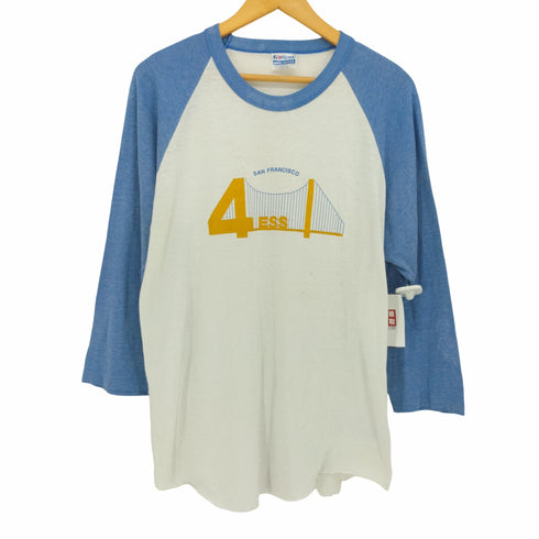 ヘインズ Hanes poly-cotton ラグランスリーブ プリント カットソー メンズ JPN:XL