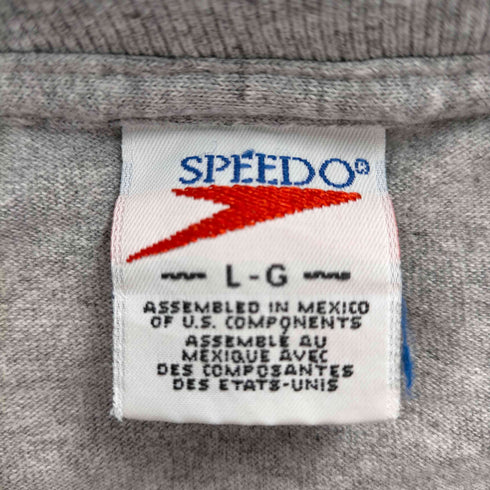 スピード speedo S/S シングルステッチ バックプリントTシャツ メンズ JPN:L