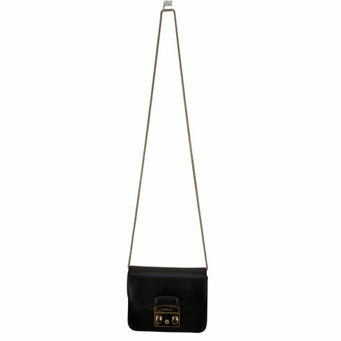フルラ FURLA メトロポリスブラックショルダーバッグ レディース