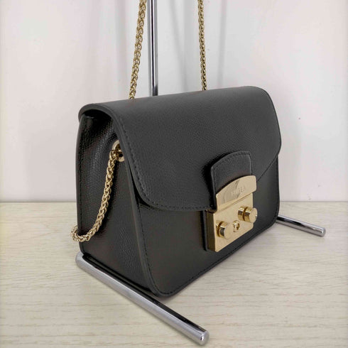 フルラ FURLA メトロポリスブラックショルダーバッグ レディース
