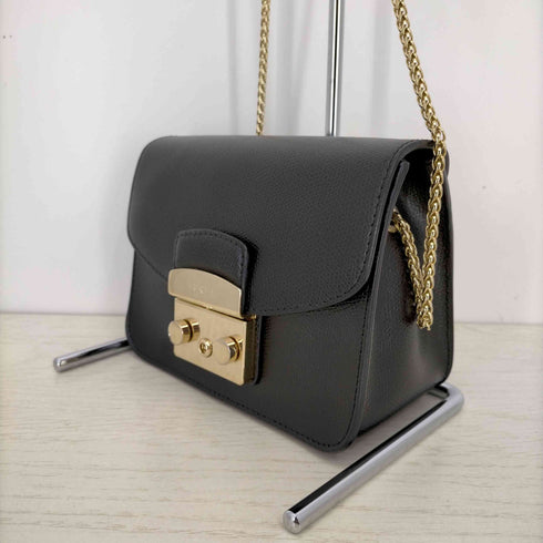 フルラ FURLA メトロポリスブラックショルダーバッグ レディース
