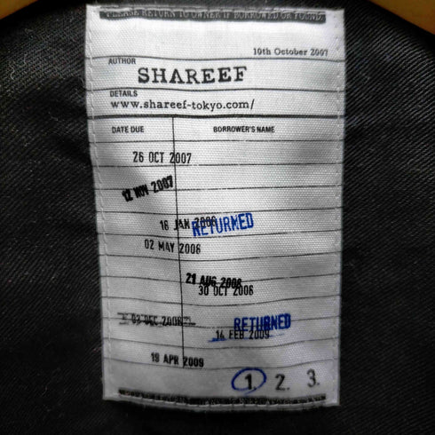 シャリーフ SHAREEF COLOR DENIM BLOUSON メンズ JPN:1