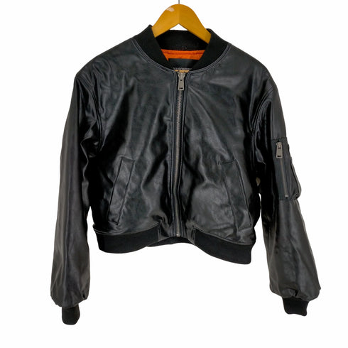 エムピー ストゥディオス M.P Studios ショート丈 MA-1 PUレザーJKT メンズ JPN:1
