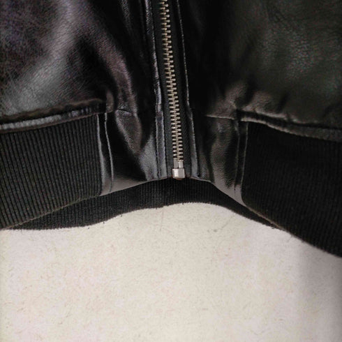 エムピー ストゥディオス M.P Studios ショート丈 MA-1 PUレザーJKT メンズ JPN:1