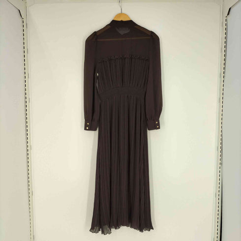 ザラ ZARA シフォンプリーツ ミディ ワンピース レディース import:S