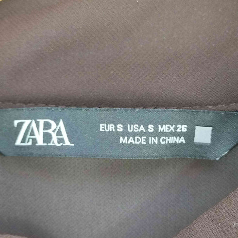 ザラ ZARA シフォンプリーツ ミディ ワンピース レディース import:S