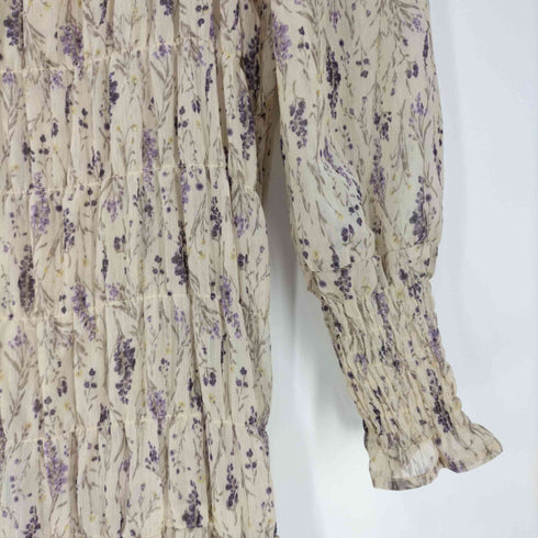 and Cherim ×千葉由佳 花柄 シャーリング ワンピース レディース JPN:M
