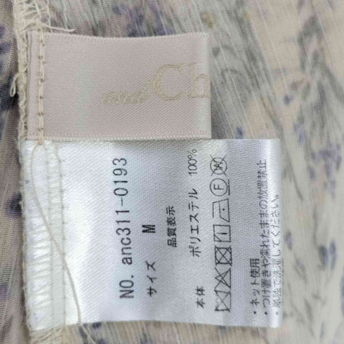 and Cherim ×千葉由佳 花柄 シャーリング ワンピース レディース JPN:M