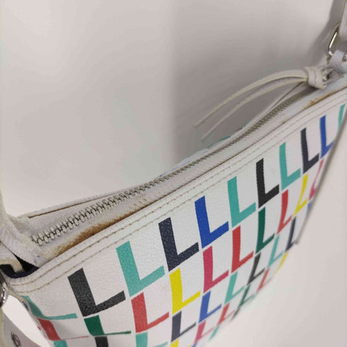 ラコステ LACOSTE マルチカラー L柄 PVC ショルダーバッグ スリングバッグ メンズ