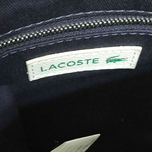 ラコステ LACOSTE マルチカラー L柄 PVC ショルダーバッグ スリングバッグ メンズ