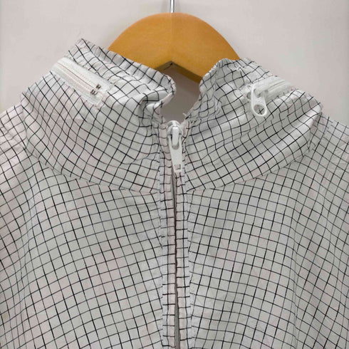 ステューシー Stussy AUTHENTIC GEAR 00s 格子柄 裏地ストライプ ナイロンジップアップジャケット メンズ import:XL
